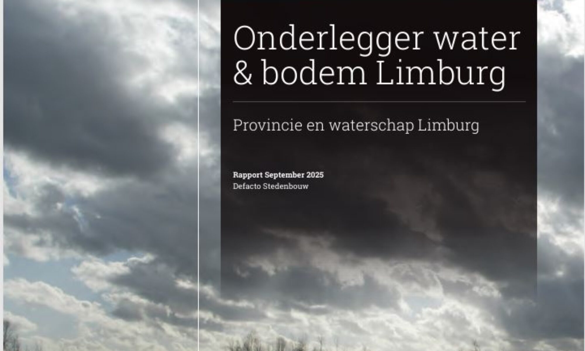Cover van de Onderlegger Bodem en Water
